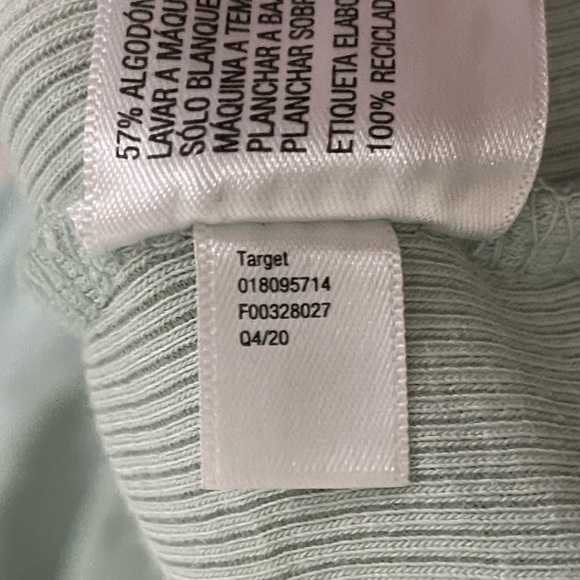 A New Day Short Sleeve Rib Knit T-Shirt Dress 2X Plus Mint - Picture 8 of 8